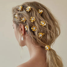 Load image into Gallery viewer, Roman Goddess Flower Clips