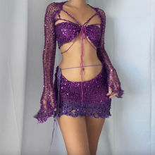 Load image into Gallery viewer, Sexy Distressed Crochet Outfit