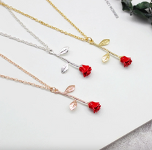 Load image into Gallery viewer, Beauty & The Rose Necklace