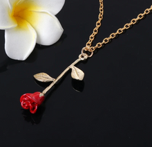 Load image into Gallery viewer, Beauty & The Rose Necklace