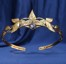 Load image into Gallery viewer, Forest Elven Leaf Diadem