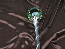 Load image into Gallery viewer, Spell-Casting Green Crystal Scepter Wand