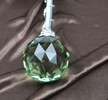 Load image into Gallery viewer, Spell-Casting Green Crystal Scepter Wand