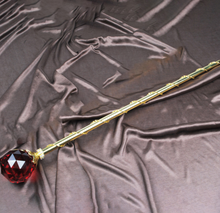 Load image into Gallery viewer, Spell-Casting Red Crystal Scepter Wand