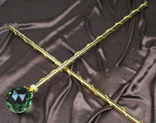 Load image into Gallery viewer, Spell-Casting Green Crystal Scepter Wand
