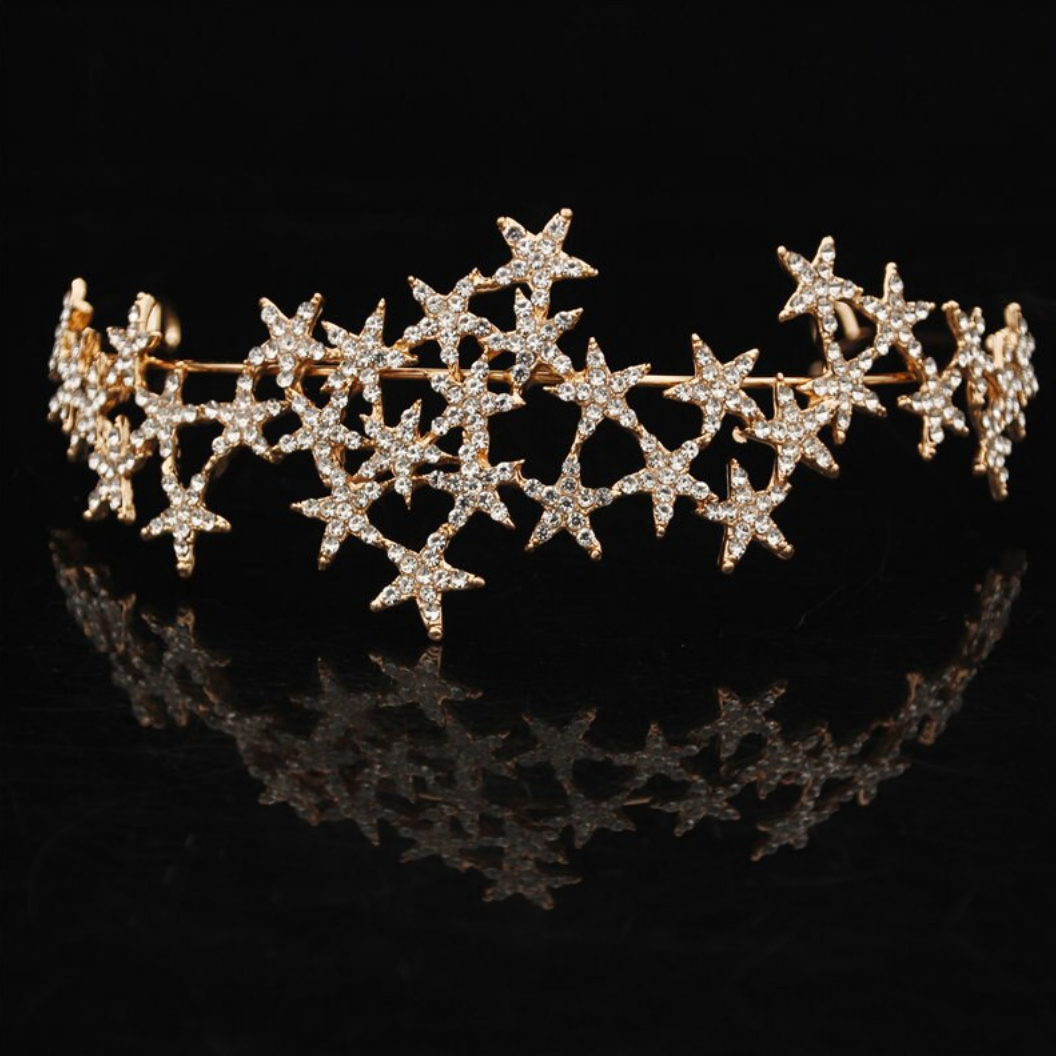 Dazzling Gold Star Headband FairytaleCreators