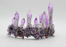 Load image into Gallery viewer, Purple Crystal Queen Crown