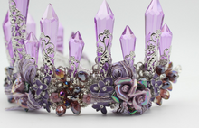 Load image into Gallery viewer, Purple Crystal Queen Crown