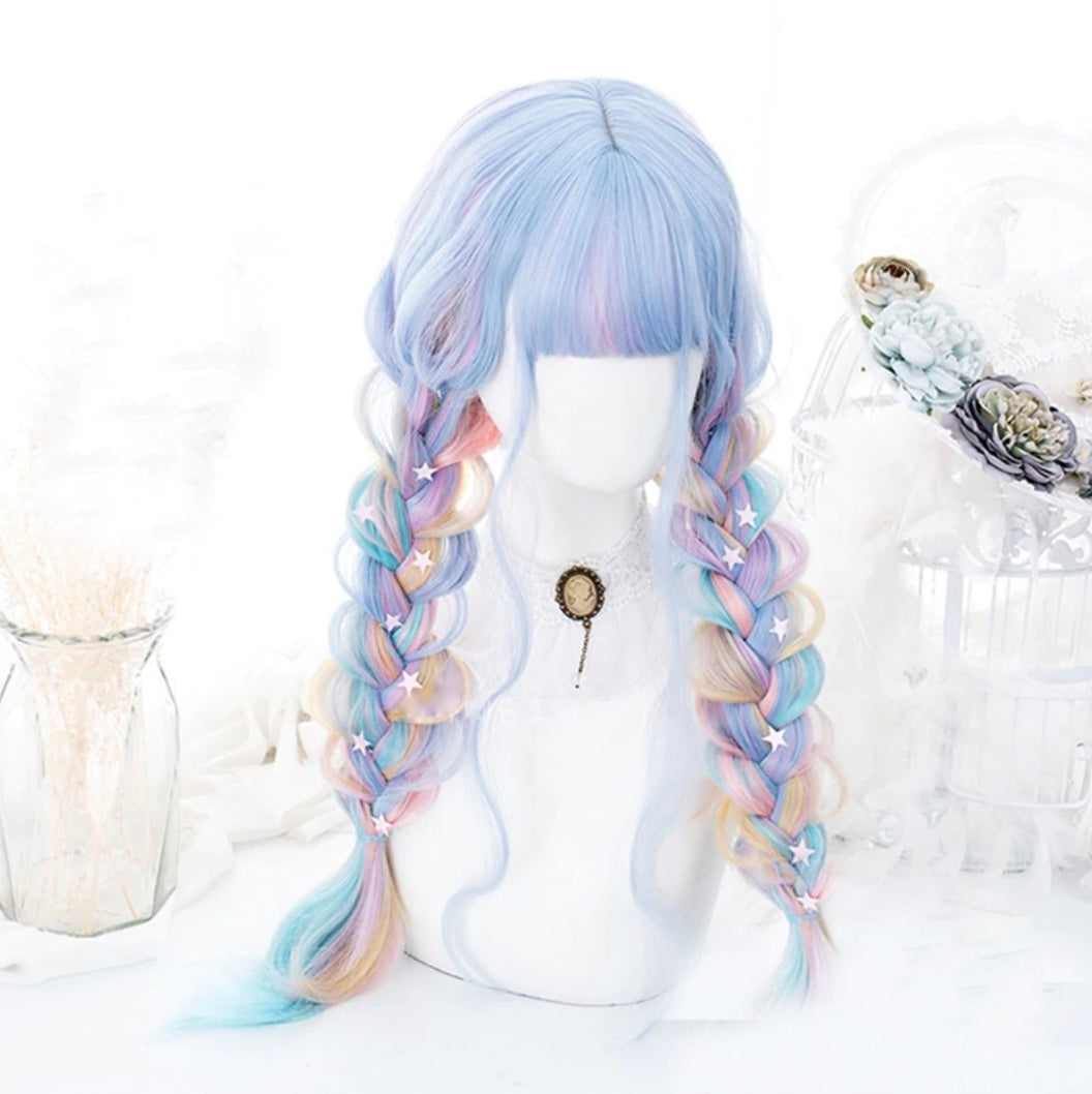 Wonderland Rainbow Unicorn Wig – FairytaleCreators