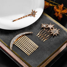 Load image into Gallery viewer, Blissful Star & Moon Hairpins