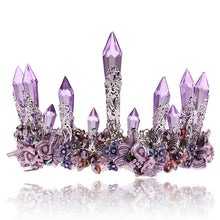 Load image into Gallery viewer, Purple Crystal Queen Crown