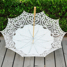 Load image into Gallery viewer, Tasteful Vintage Lace Parasol