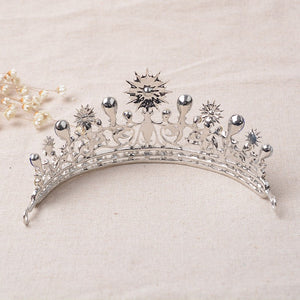Beaming Luxury Sun & Stars Crown