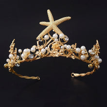 Load image into Gallery viewer, Carefree Mermaid Starfish Crown