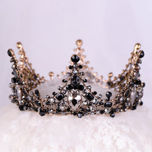 Load image into Gallery viewer, Iconic Black Crystal Crown