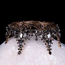 Load image into Gallery viewer, Iconic Black Crystal Crown