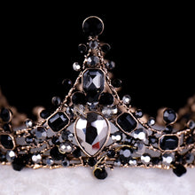 Load image into Gallery viewer, Iconic Black Crystal Crown