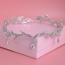 Load image into Gallery viewer, Just Pixie Waterdrop Tiara in Silver