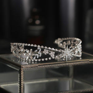 Star & Flower Crystal Crown