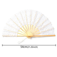Load image into Gallery viewer, Tasteful Vintage Lace Folding Fan
