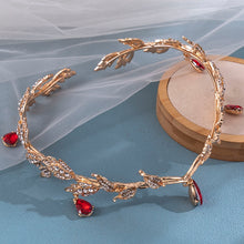 Load image into Gallery viewer, Just Pixie Waterdrop Tiara in Red