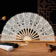 Load image into Gallery viewer, Tasteful Vintage Lace Folding Fan