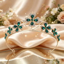 Load image into Gallery viewer, Luckiest Four Leaf Clover Tiara