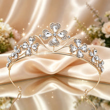 Load image into Gallery viewer, Luckiest Four Leaf Clover Tiara