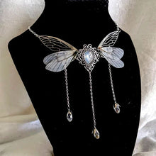 Load image into Gallery viewer, Exaggerated Charmed Dragonfly Necklace