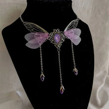 Load image into Gallery viewer, Exaggerated Charmed Dragonfly Necklace