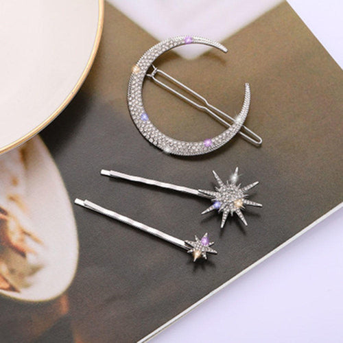 Blissful Star & Moon Hairpins