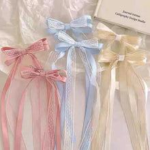 Load image into Gallery viewer, Adorable Satin Ribbon Bow Clips