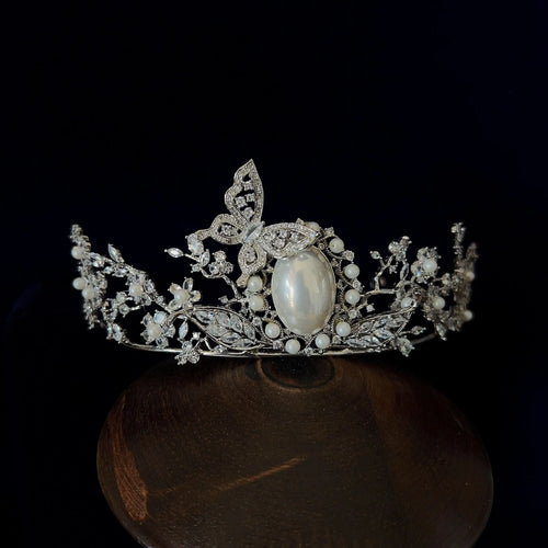 Royal Butterfly Perfect Pearl Tiara