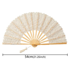 Load image into Gallery viewer, Tasteful Vintage Lace Folding Fan
