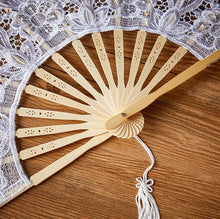 Load image into Gallery viewer, Tasteful Vintage Lace Folding Fan