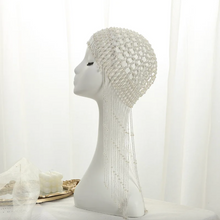Load image into Gallery viewer, Cleopatra Pearl Tassel Headpiece