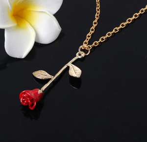 Beauty & The Rose Necklace