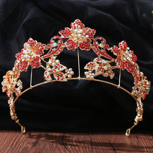 Antique Flowering Crystal Tiara