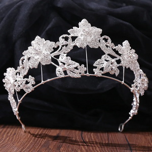 Antique Flowering Crystal Tiara