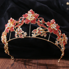 Load image into Gallery viewer, Antique Flowering Crystal Tiara