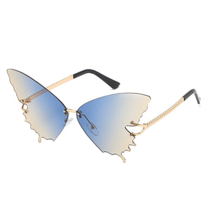 Trendy Pixie Butterfly-Wing Sunglasses