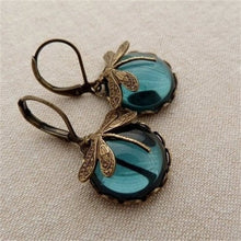 Load image into Gallery viewer, Enthralling Dragonfly Pendant Earrings