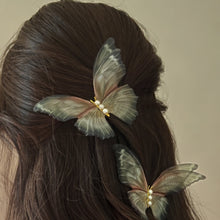 Load image into Gallery viewer, Green Fairy Butterfly Clips
