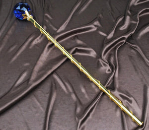 Spell-Casting Blue Crystal Scepter Wand