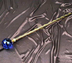 Spell-Casting Blue Crystal Scepter Wand