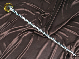 Spell-Casting Yellow Crystal Scepter Wand