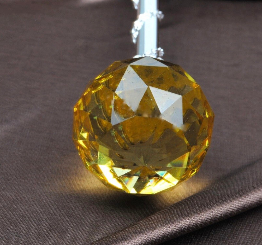 Spell-Casting Yellow Crystal Scepter Wand