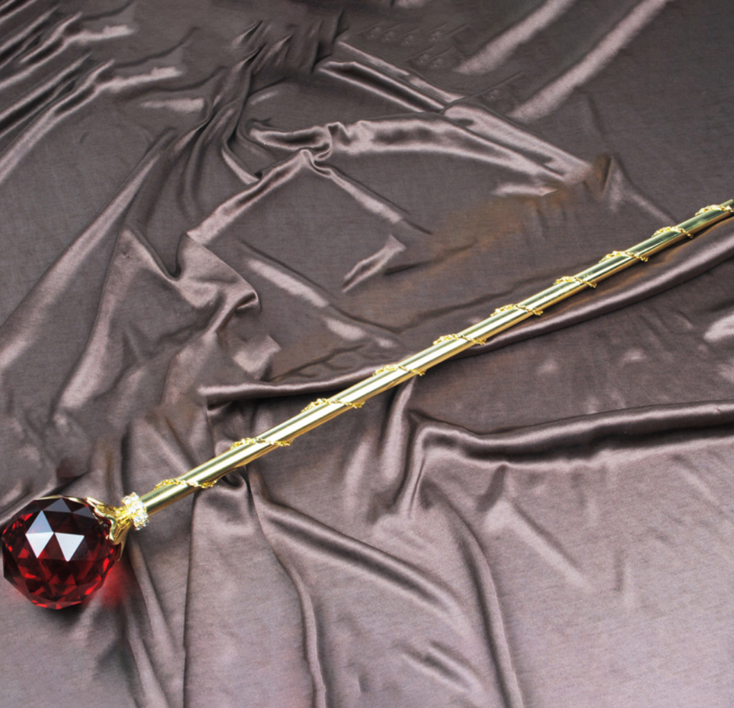 Spell-Casting Red Crystal Scepter Wand