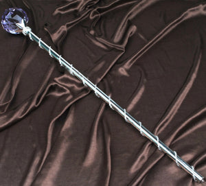 Spell-Casting Purple Crystal Scepter Wand