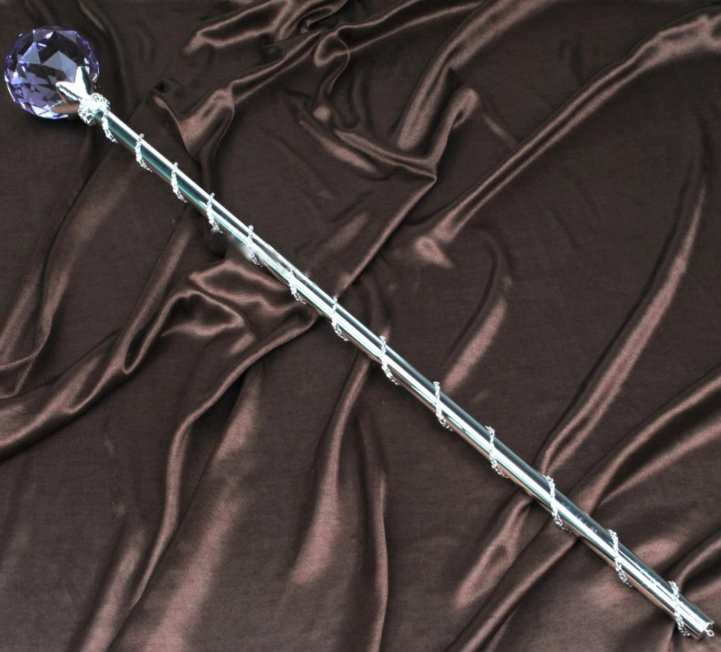 Spell-Casting Purple Crystal Scepter Wand